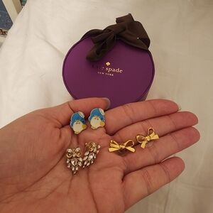 Cute Kate Spade & Sanrio Earrings Bundle